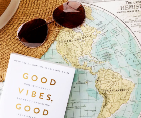 Nomad Pass - coworking in Nottingham. Map, book, hat and sunglasses.