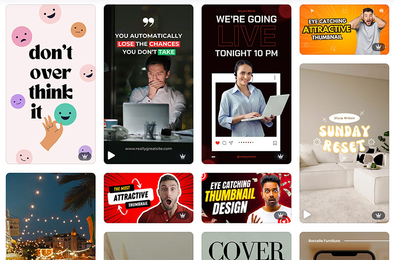 Tiktok thumbnails in Canva
