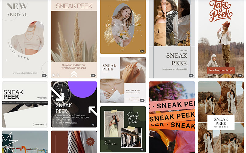 Sneak peek templates from Canva