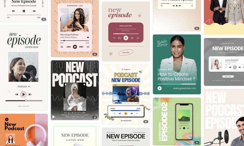 New episode Canva templates